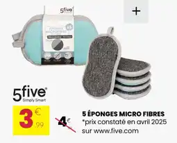 Stokomani 5 éponges micro fibres offre