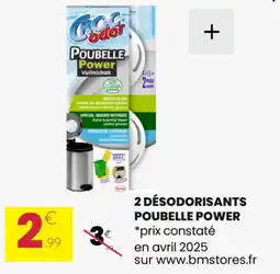 Stokomani 2 désodorisants poubelle power offre