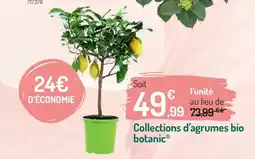 Botanic Collections d'agrumes bio botanic offre
