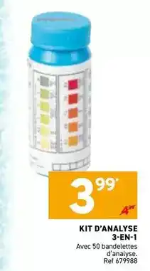 Trafic Kit d' analyse offre