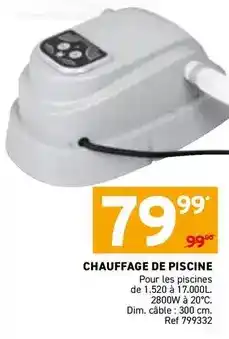 Trafic Dim - chauffage de piscine offre