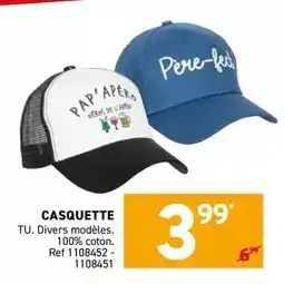 Trafic Casquette offre