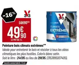 Tridôme Tous - peinture bois climats extrêmes offre