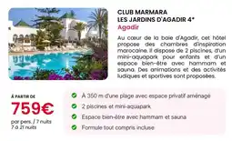 Auchan Supermarché Club marmara les jardins d'agadir 4* agadir offre
