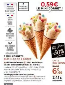 Thiriet 6 mini cornets offre