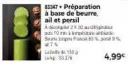 Thiriet Persil - préparation à base de beurre, ail et offre