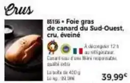 Thiriet Canard - foie gras de du sud-ouest, cru, éveiné offre