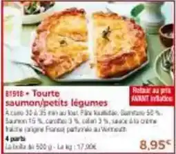 Thiriet Tourte saumon/petits légumes offre