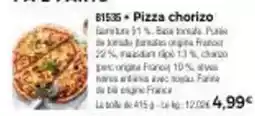 Thiriet Far - pizza chorizo offre