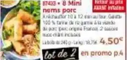 Thiriet 8 mini nems porc offre
