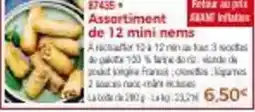 Thiriet Assortiment de 12 mini nems offre