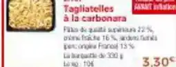Thiriet Tagliatelles à la carbonara offre