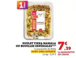 Thiriet Poulet sauce citron et boulgour offre