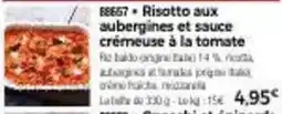 Thiriet Risotto aux aubergines et sauce crémeuse à la tomate offre