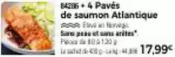 Thiriet Evian - 4 pavés de saumon atlantique offre