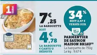 Thiriet Filets de loup de mer coupés en portions offre