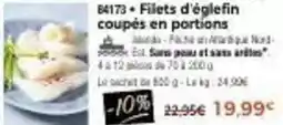 Thiriet Filets d'églefin coupés en portions offre