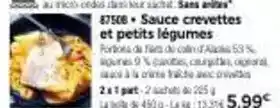 Thiriet Sauce crevettes et petits légumes offre