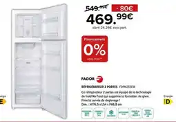 Gitem FAGOR Réfrigérateur 2 portes offre