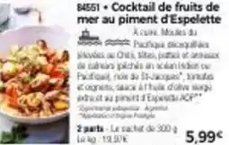 Thiriet Cocktail de fruits de mer au piment d'espelette offre