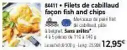 Thiriet Filets de cabillaud façon fish and chips offre
