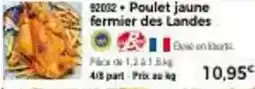 Thiriet Poulet jaune fermier des landes offre