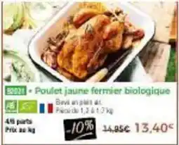 Thiriet Poulet jaune fermier biologique offre