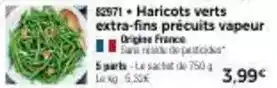 Thiriet Haricots verts extra-fins précuits vapeur offre