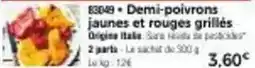 Thiriet Demi-poivrons jaunes et rouges grillés offre