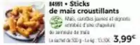 Thiriet Sticks de mais croustillants offre