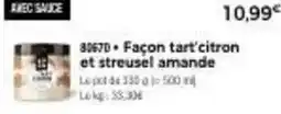 Thiriet Façon tart'citron et streusel amande offre