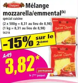 Norma Mélange mozzarella emmental offre