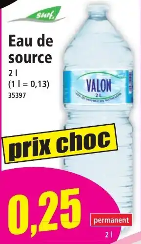 Norma Eau de source offre