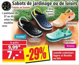 Norma Sabots de jardinage ou de loisirs offre