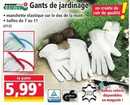 Norma Gants de jardinage offre