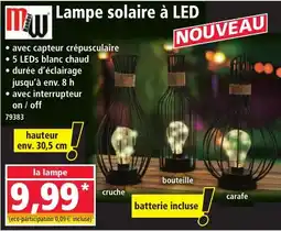 Norma Lampe solaire à led offre
