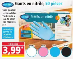 Norma Gants en nitrile 50 pièces offre