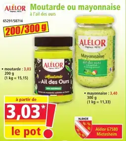 Norma Moutarde ou mayonnaise offre