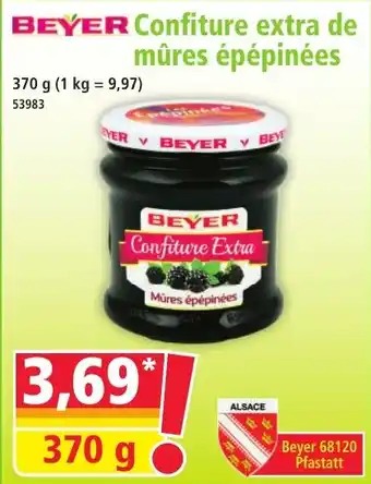 Norma BEYER Confiture extra de mûres épépinées offre