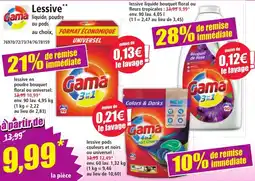 Norma Gama Lessive offre