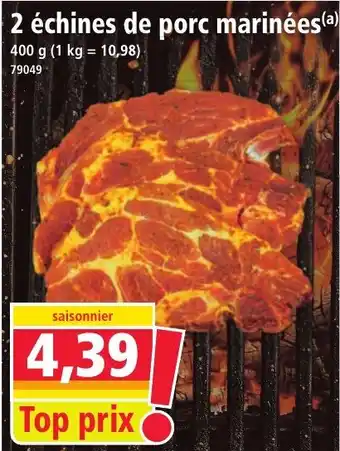 Norma 2 échines de porc marinées offre