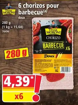 Norma 6 chorizos pour barbecue offre