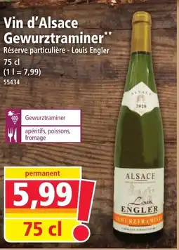 Norma Vin d'alsace gewurztraminer offre