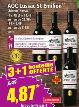 Norma Aoc lussac st emilion offre