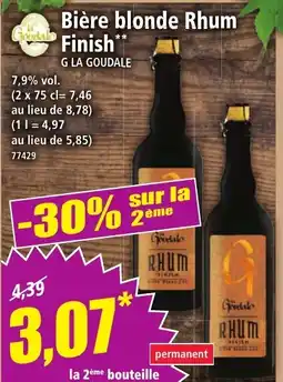 Norma Bière blonde rhum finish offre