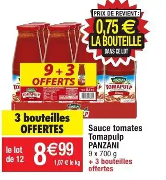 Migros Sauce tomates tomapulp offre