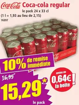 Norma Coca cola regular offre