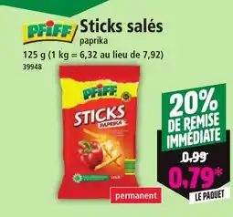 Norma Sticks salés offre