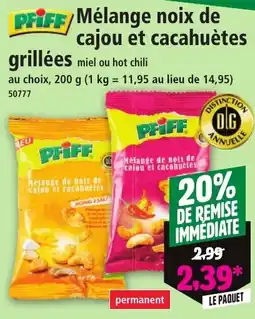 Norma Mélange noix de cajou et cacahuètes offre