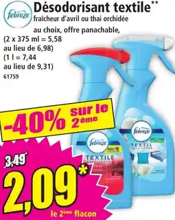 Norma Désodorisant textile offre